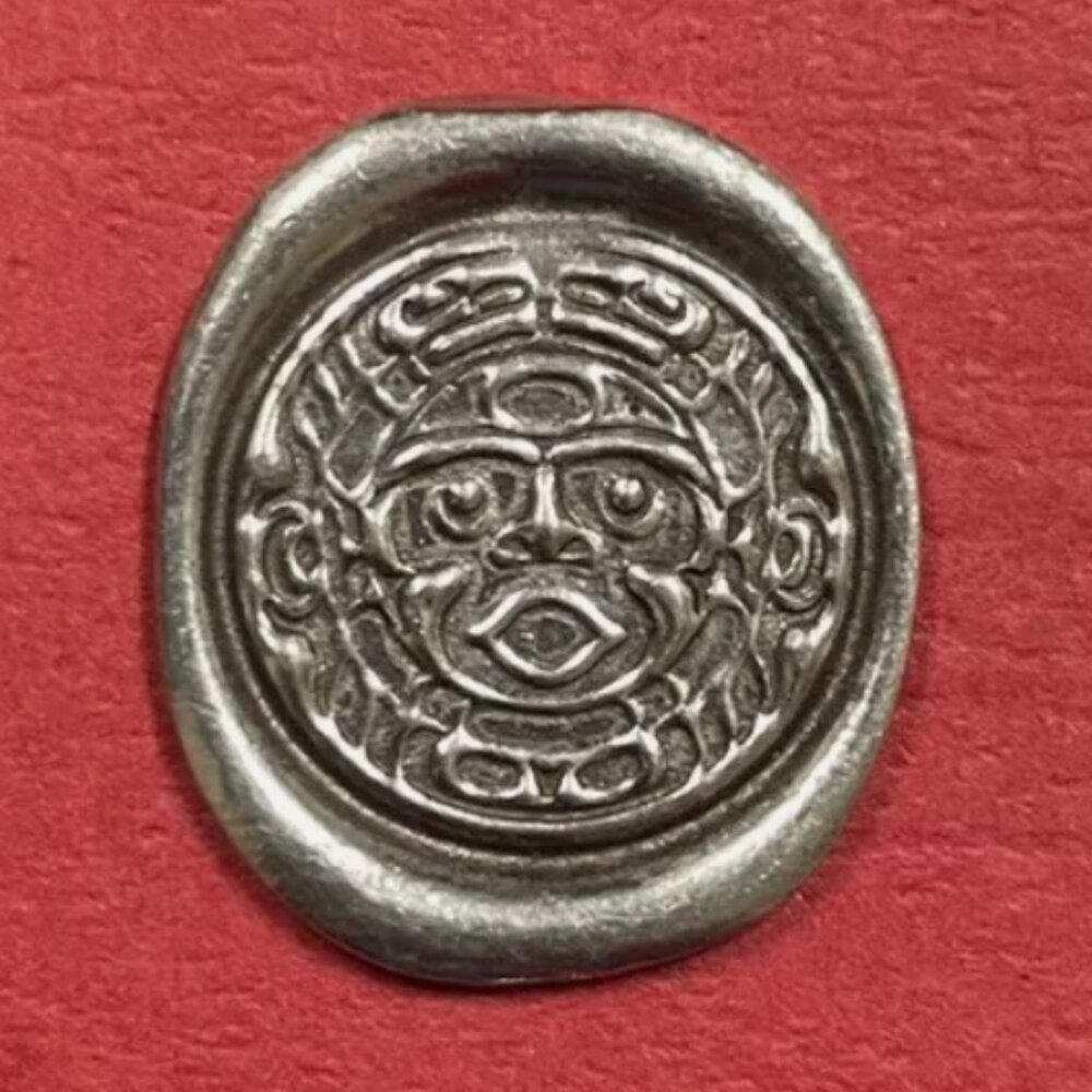 Pocket Spirit Coin Token Moon Guidance Lead-free pewter by Kwakwaka'wakw artist